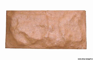Фасадный камень рваный камень, 470х190, коричневый