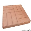 Тротуарная плитка 12 кирпичей, коричневая
