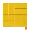 Тротуарная плитка 8 кирпичей 300×300×30, желтая