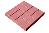 Тротуарная плитка 8 кирпичей 300×300×30, красная